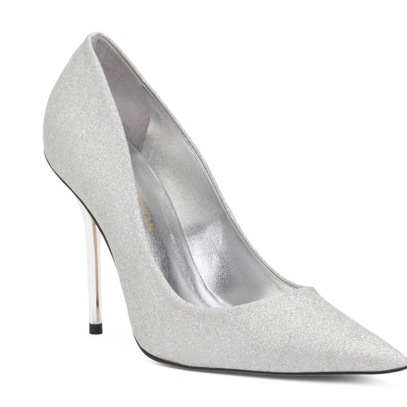 Good American Shimmering Silver Heels - Picture 2 of 10